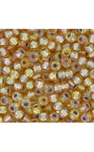 Miyuki rocailles Perlen 8/0 - Silver lined gold ab 8-1003